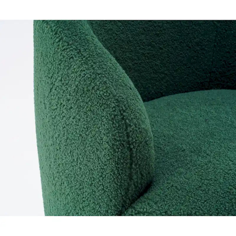 Poltrona a botte girevole Green Modern 25.6 con anello in metallo