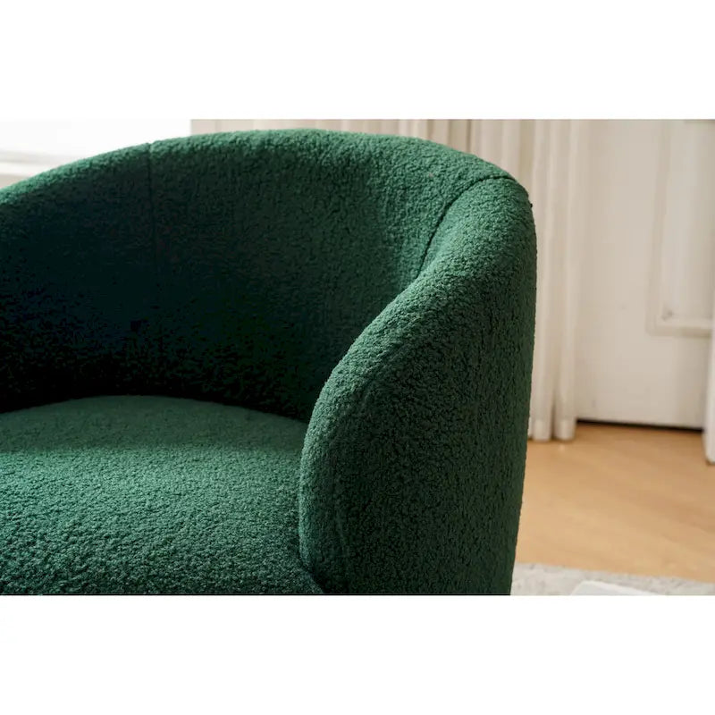 Poltrona a botte girevole Green Modern 25.6 con anello in metallo