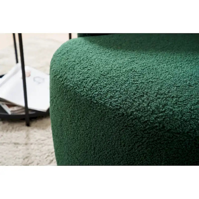 Poltrona a botte girevole Green Modern 25.6 con anello in metallo