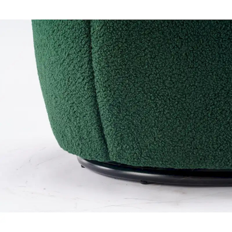 Poltrona a botte girevole Green Modern 25.6 con anello in metallo