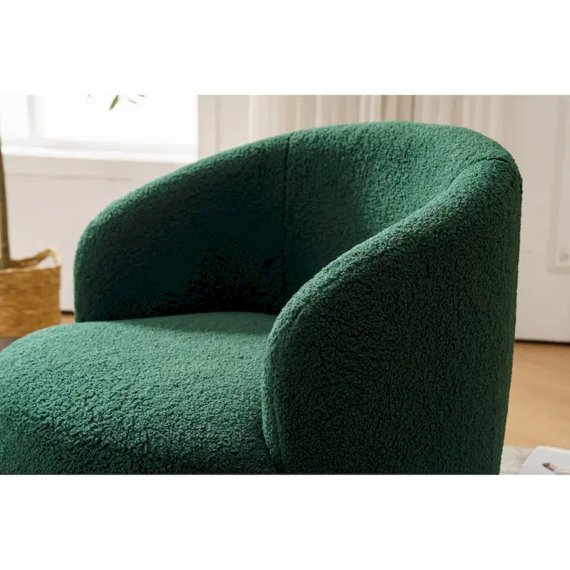 Poltrona a botte girevole Green Modern 25.6 con anello in metallo