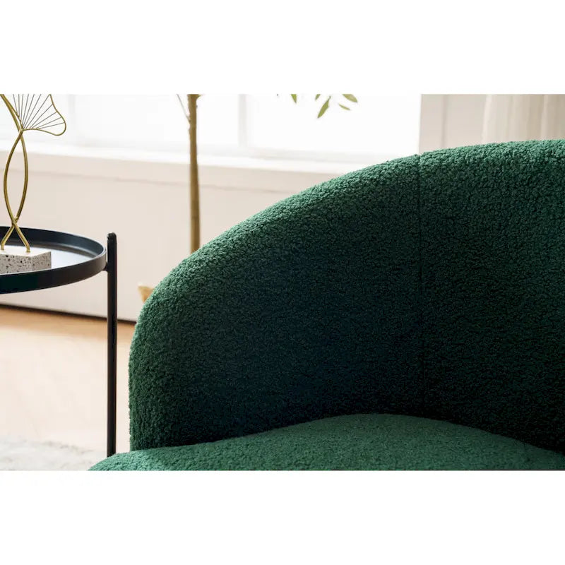 Poltrona a botte girevole Green Modern 25.6 con anello in metallo