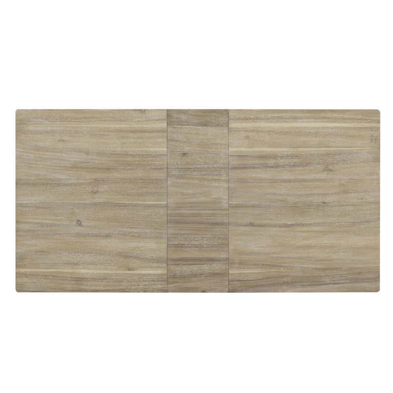 Set di mobili in legno da 7 pezzi, set da cucina con tavolo allungabile con prolunga e 2 cassetti, 6 sedie da pranzo imbottite