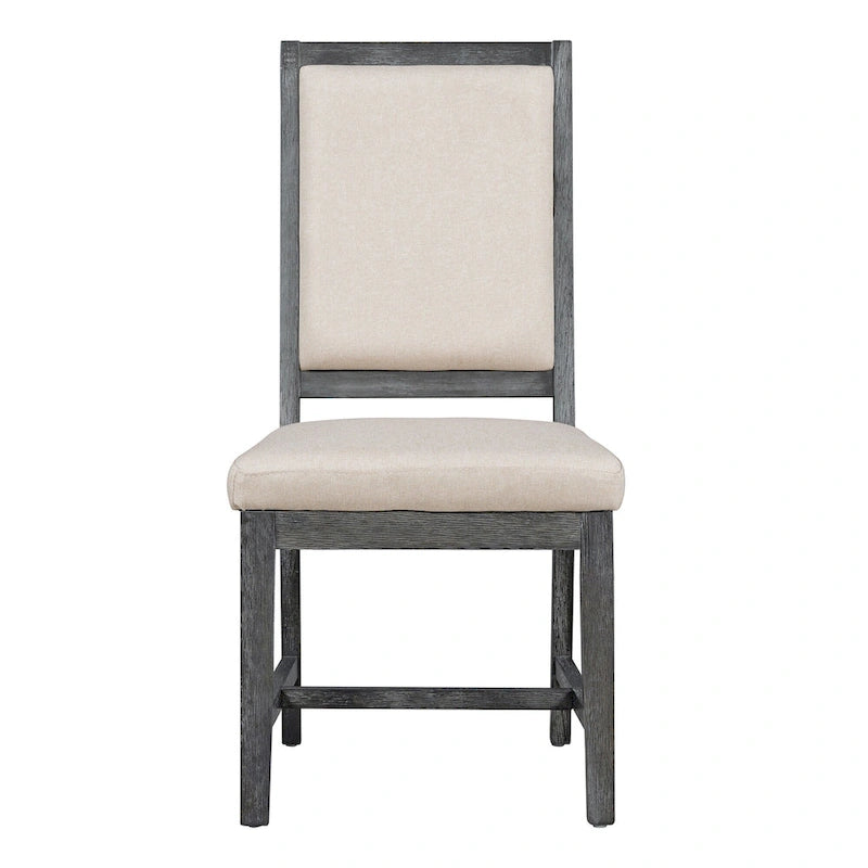 Set di 4 sedie da cucina curve con imbottitura e gambe in legno massello per sala da pranzo, cucina, soggiorno, camera da letto