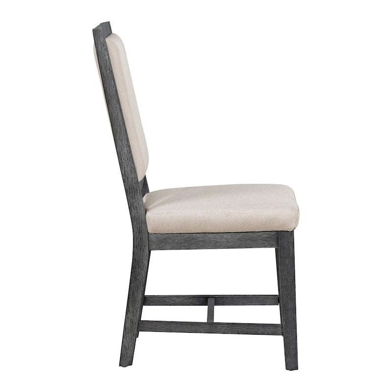 Set di 4 sedie da cucina curve con imbottitura e gambe in legno massello per sala da pranzo, cucina, soggiorno, camera da letto