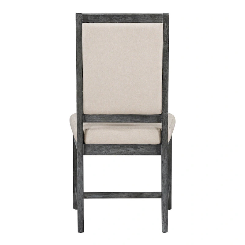 Set di 4 sedie da cucina curve con imbottitura e gambe in legno massello per sala da pranzo, cucina, soggiorno, camera da letto