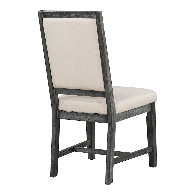 Set di 4 sedie da cucina curve con imbottitura e gambe in legno massello per sala da pranzo, cucina, soggiorno, camera da letto