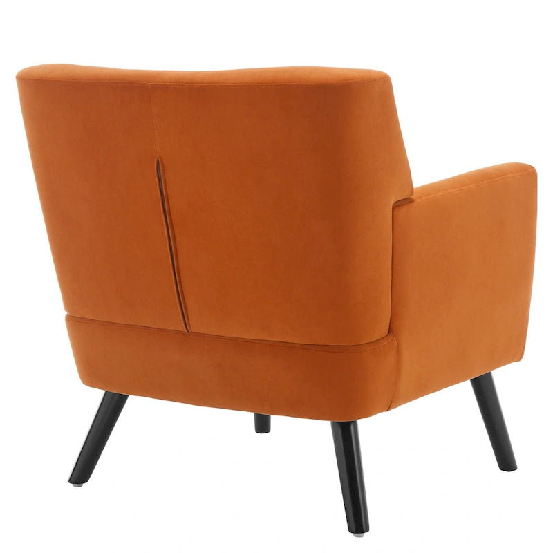 Poltrona rivestita in velluto con bottoni, set da 2 - 30,71H x 28,35 L x 27,56P