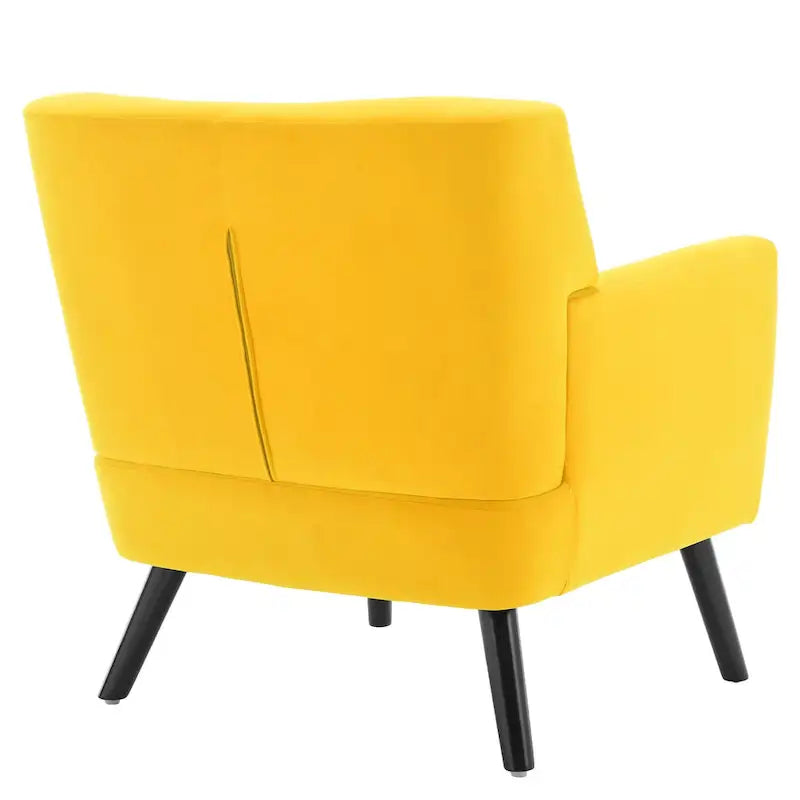 Poltrona rivestita in velluto con bottoni, set da 2 - 30,71H x 28,35 L x 27,56P