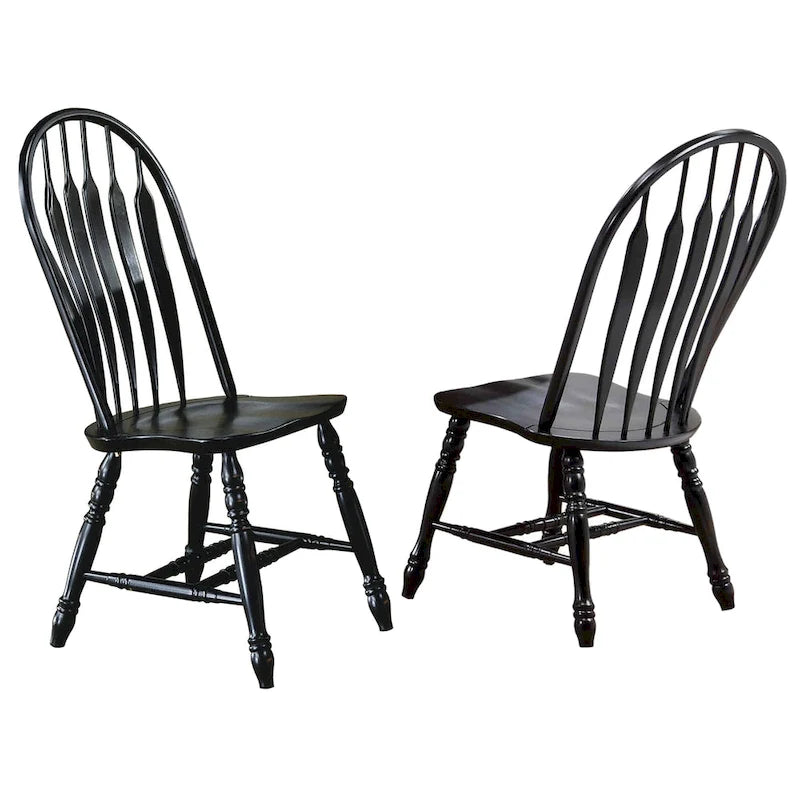 Sedie impilabili Oak Selections (Set di 2) - 22L x 20.5W x 41H