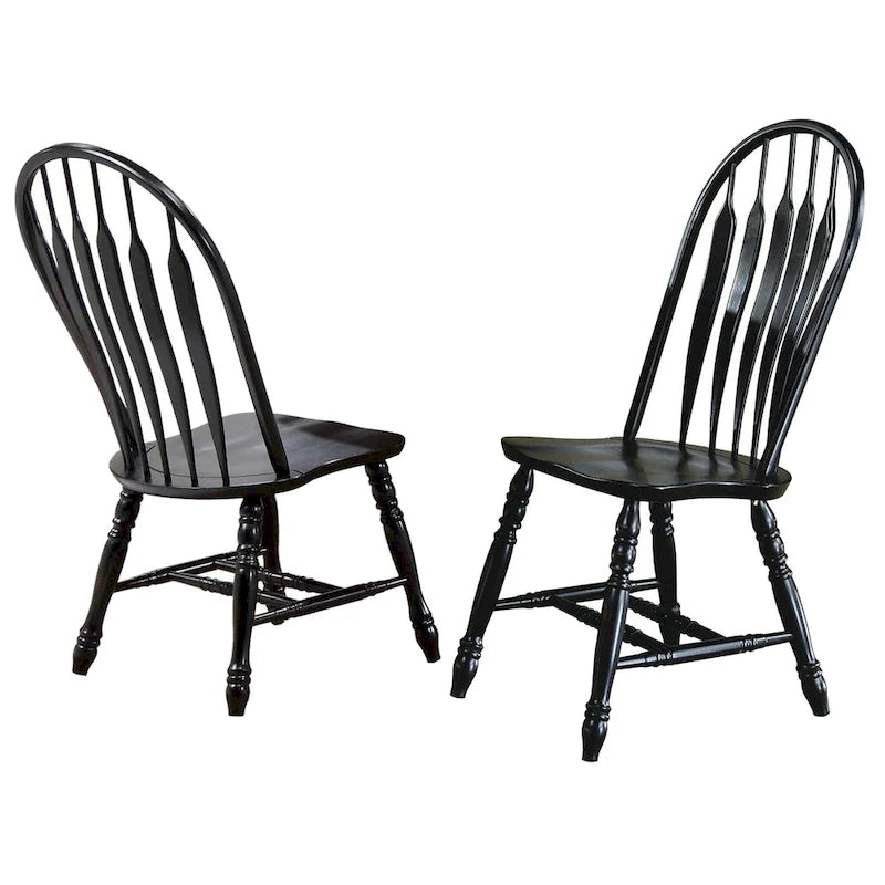 Sedie impilabili Oak Selections (Set di 2) - 22L x 20.5W x 41H