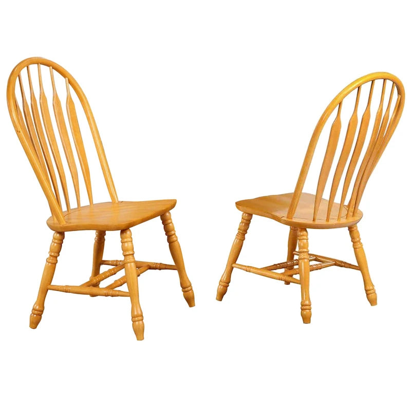 Sedie impilabili Oak Selections (Set di 2) - 22L x 20.5W x 41H