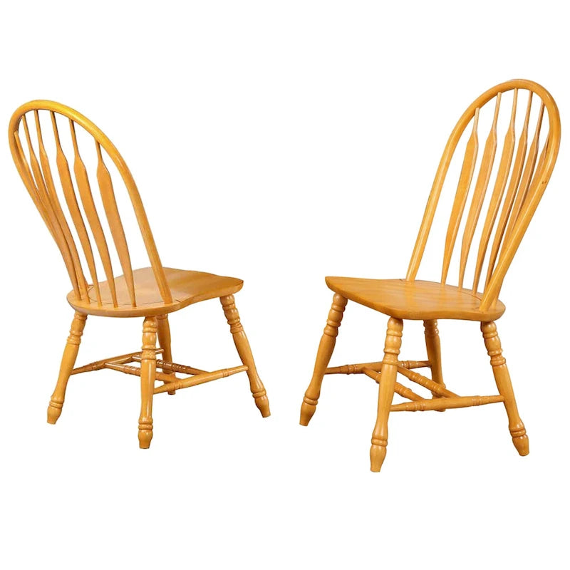Sedie impilabili Oak Selections (Set di 2) - 22L x 20.5W x 41H