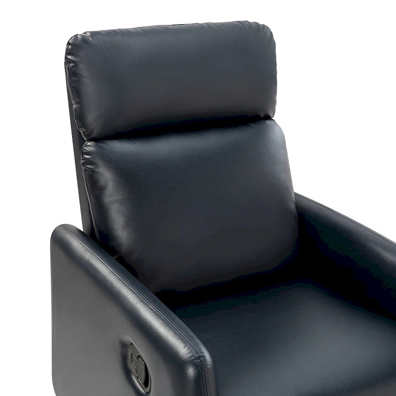 Poltrona reclinabile girevole manuale Lyle con base in metallo