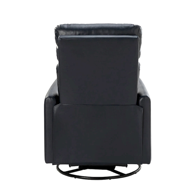Poltrona reclinabile girevole manuale Lyle con base in metallo