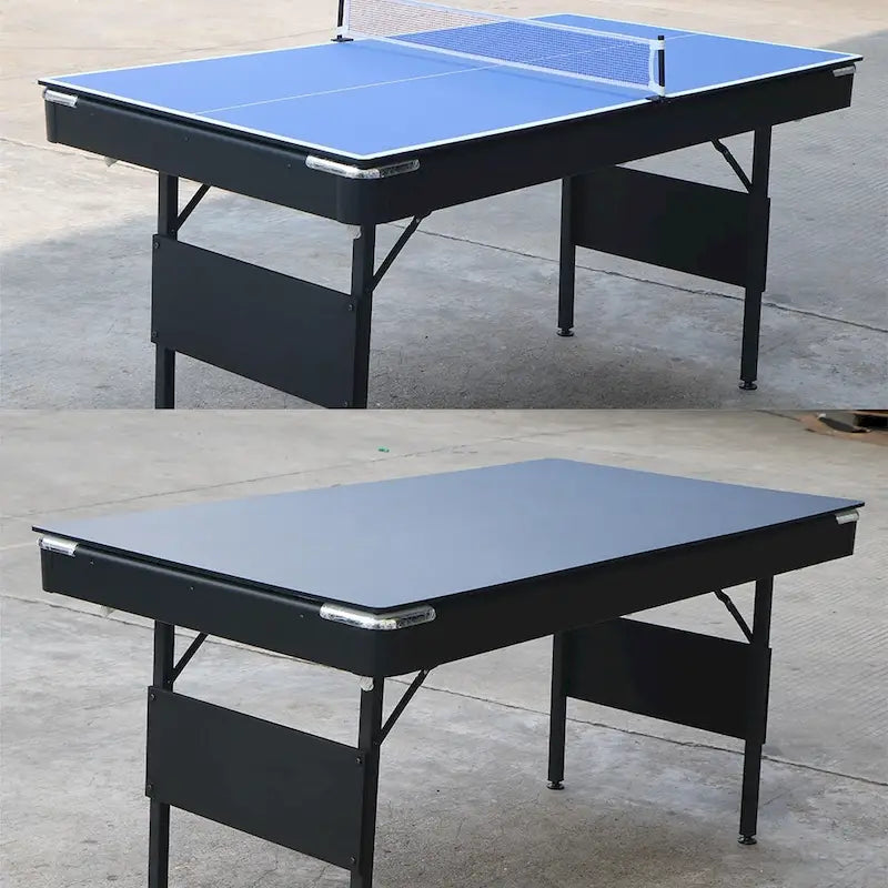 65.7 Tavoli da Gioco Portatili 3-in-1, Biliardo, Ping Pong, Piano del Tavolo per la Casa - N/A
