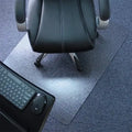Tappetino per Sedia in PVC per Ufficio, Rettangolare con Borchie, 48x30 Pollici, Trasparente