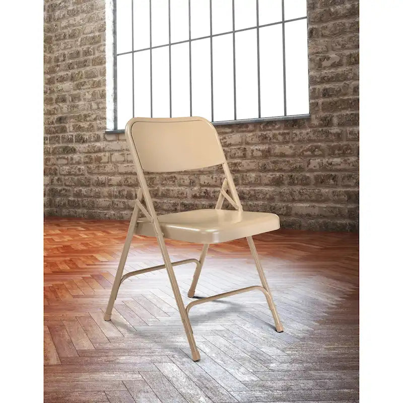 Confezione da 4 sedie pieghevoli premium in acciaio con schienale alto, disponibili in 5 colori