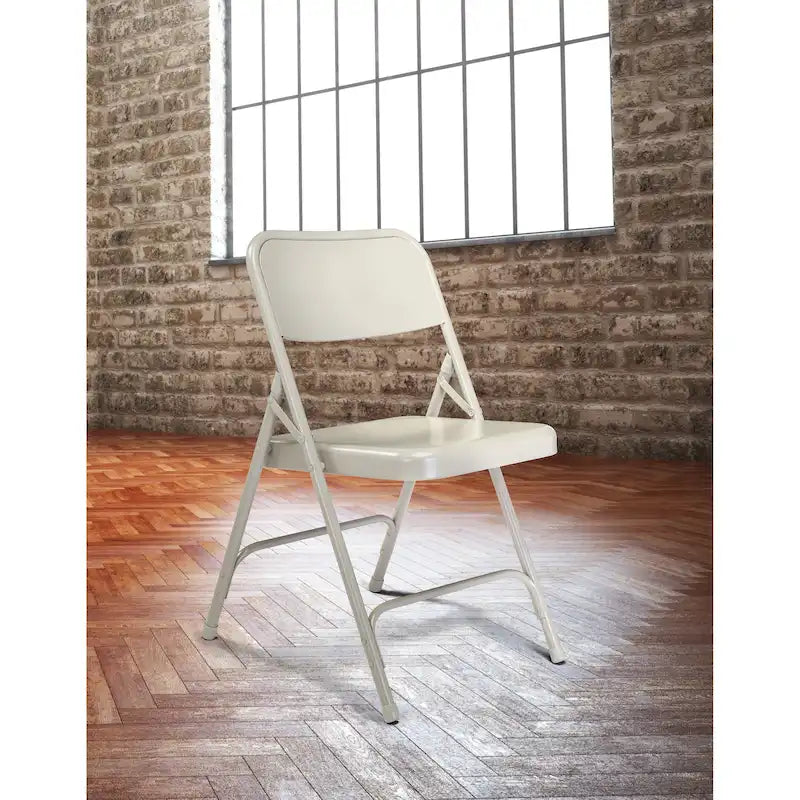 Confezione da 4 sedie pieghevoli premium in acciaio con schienale alto, disponibili in 5 colori