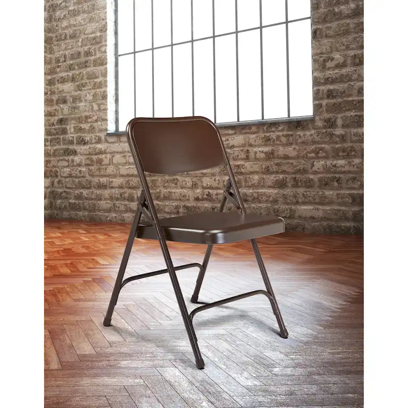 Confezione da 4 sedie pieghevoli premium in acciaio con schienale alto, disponibili in 5 colori