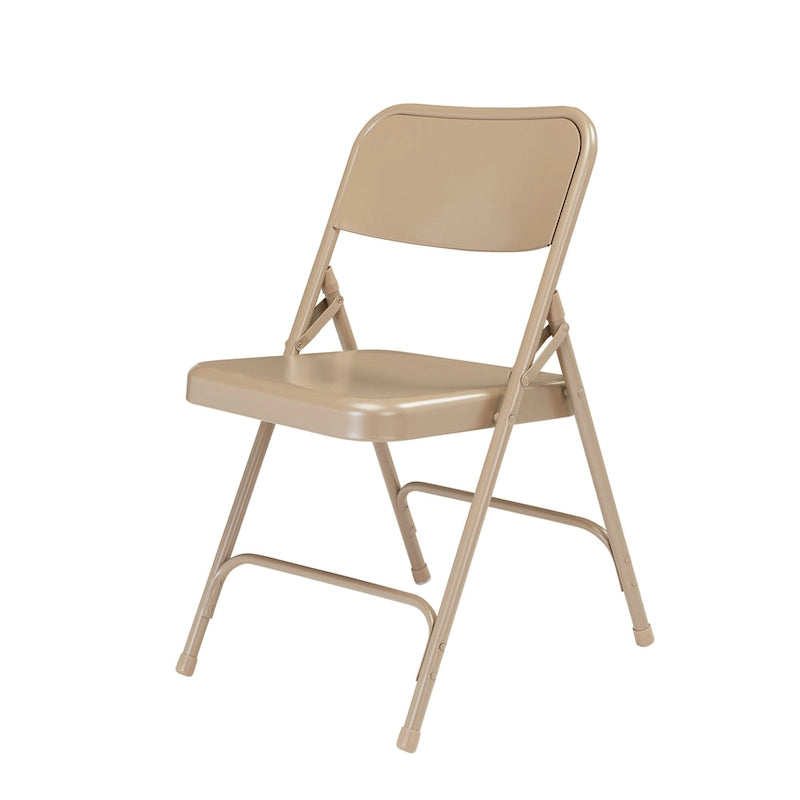 Confezione da 4 sedie pieghevoli premium in acciaio con schienale alto, disponibili in 5 colori