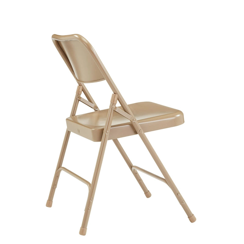 Confezione da 4 sedie pieghevoli premium in acciaio con schienale alto, disponibili in 5 colori