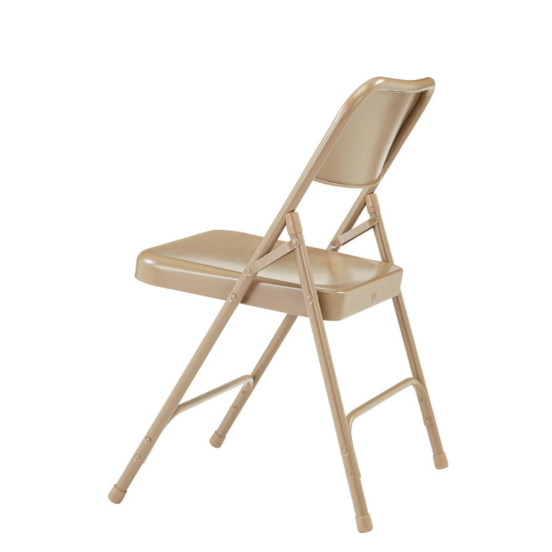 Confezione da 4 sedie pieghevoli premium in acciaio con schienale alto, disponibili in 5 colori