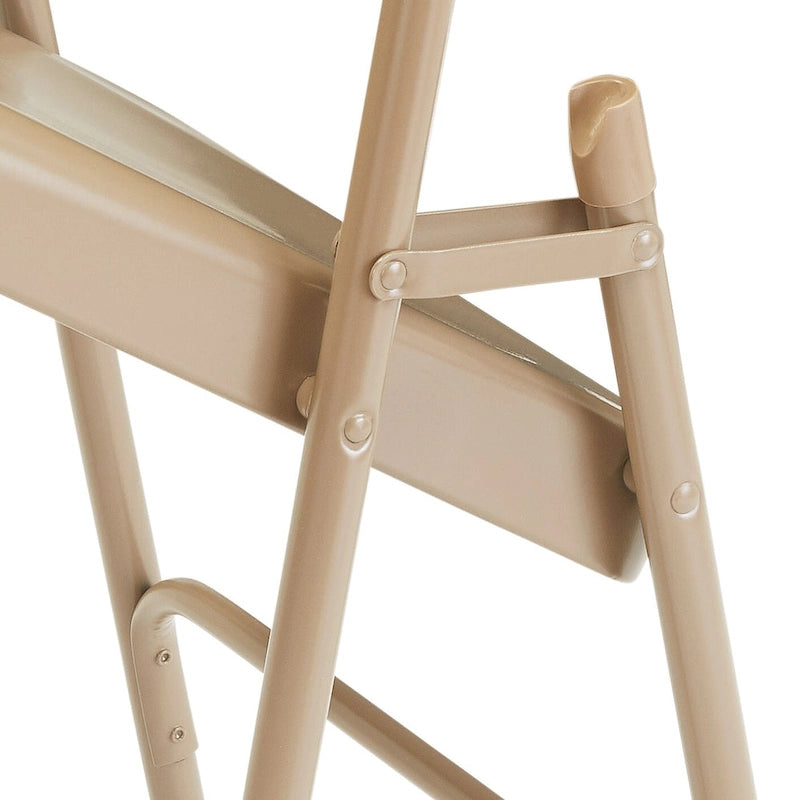 Confezione da 4 sedie pieghevoli premium in acciaio con schienale alto, disponibili in 5 colori