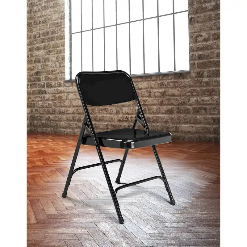 Confezione da 4 sedie pieghevoli premium in acciaio con schienale alto, disponibili in 5 colori