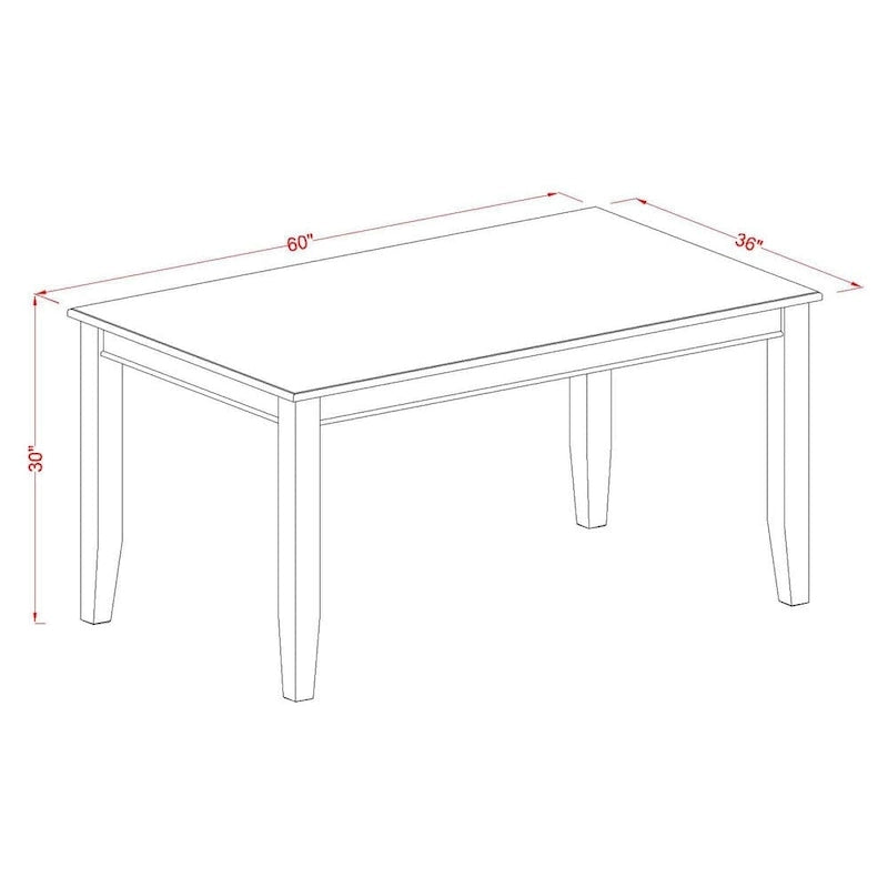Set da pranzo 6 pezzi, tavolo rettangolare, 4 sedie e panca, nero