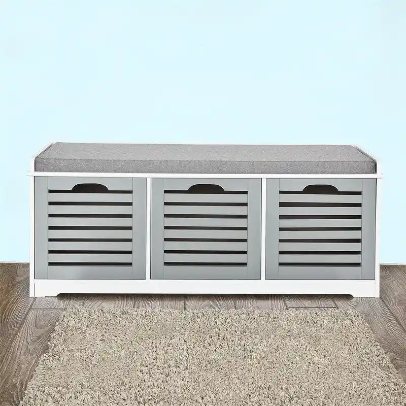 Panca Contenitore con 3 Cassetti - 13.78P x 41.34L x 16.93A