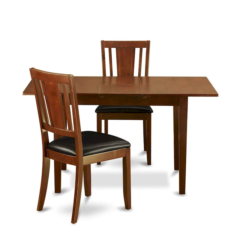 East West Furniture Set da Pranzo Composto da un Tavolo da Pranzo Rettangolare e Sedie da Sala da Pranzo (Opzioni Tipo Seduta Sedia)