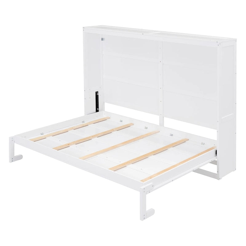 Letto a scomparsa matrimoniale in legno