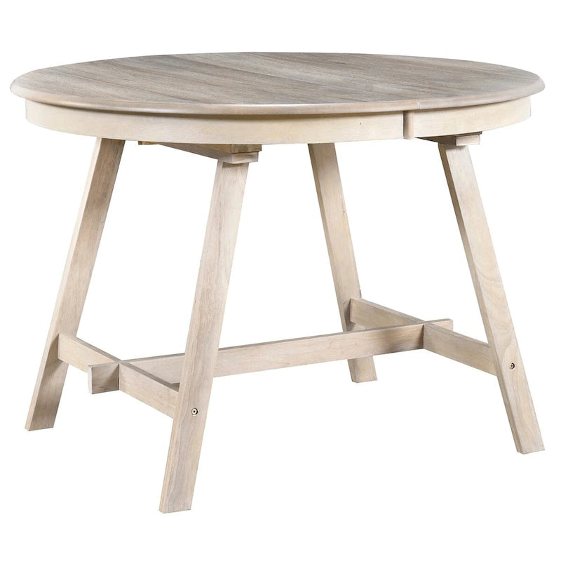 Tavolo da pranzo rotondo allungabile in legno